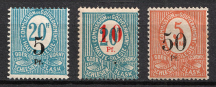 1920 Joining of Upper Silesia, Germany (Mi. 10 - 12, Full Set, CV $340, MH-MNH)
