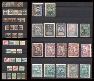Azerbaijan and Armenia, Russia, Civil War, Small Stock of Stamps