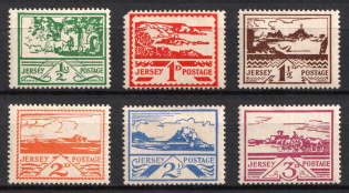 1943-44 Jersey, German Occupation, Germany (Mi. 3 - 8, Full Set, CV $30)