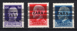 1943 Zadar, German Occupation, Germany (Mi. 32 - 34, Full Set, CV $190)