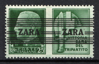 1943 25c Zadar, German Occupation, Germany (Mi. 35 II, CV $60)