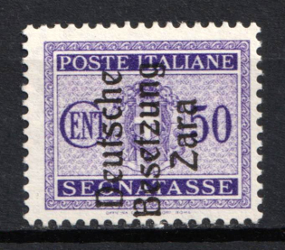 1943 50c Zadar, German Occupation, Germany, Official Stamp (Mi. 7, CV $80)