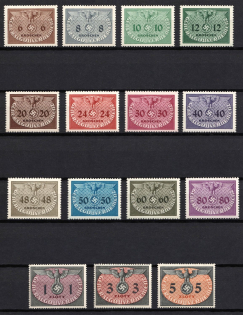 1940 General Government, Germany, Official Stamps (Full Set)