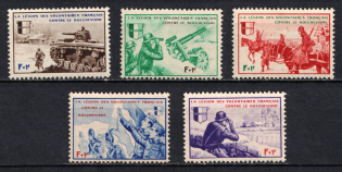 1942 French Legion, Germany (Mi. VI - X, Full Set, CV $40)