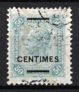 1904 50c on 50h Austria, Austrian Post Offices in Crete (Used)