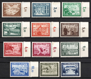 1939 Third Reich, Germany (Full Set, Margins, Plate Numbers, MNH)