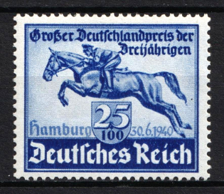 1940 25pf Third Reich, Germany (Full Set, MNH)