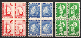 1940 Iceland Blocks of Four