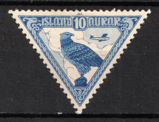 1930 Iceland Airmail Stamp