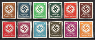 1934 Third Reich, Germany, Official Stamps (Full Set, MNH)