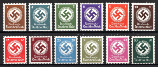 1942 Third Reich, Germany, Official Stamps (Full Set, MNH)