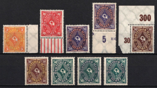 1922 Weimar Republic, Germany (Margins, Plate Numbers)