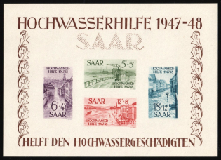 1948 Saar Souvenir Sheet