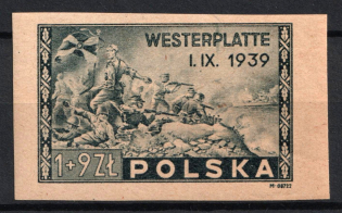 1945 1zl+9zl Poland (Full Set, Imperforate, MNH)