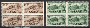 1949 Saar Block of Fours (Full Set)
