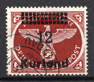 1945 12pf Kurland, German Occupation, Germany