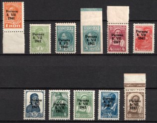 1941 Parnu (Pernau), German Occupation of Estonia, Germany (Full Set)
