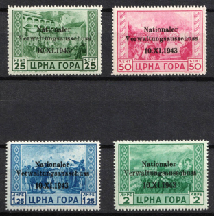 1943 Montenegro, German Occupation, Germany (Signed)