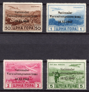 1943 Montenegro, German Occupation, Germany (Signed)