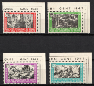 Belgian Flemish Legion, Germany (Unissued stamps, Full Set, Corner Margins, Sheet Inscriptions)
