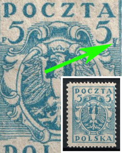 1922 5f Poland ('Y' instead 'F' at the Right Side)