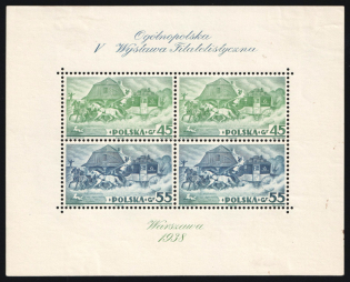 1938 Poland, Souvenir Sheet