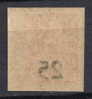 1918 25k on 1k Rostov-on-Don, South Russia, Russia, Civil War (OFFSET of Overprint, Margin, MNH)