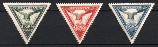 1932 Latvia, Airmail (Perforated, Full Set)