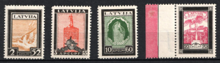 1933 Latvia, Airmail (Perforated, Full Set)
