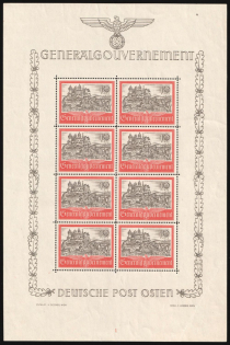 1941 General Government, Germany, Full Sheet (Plate Number '1')