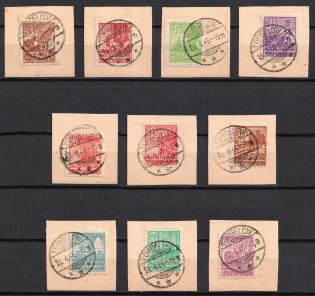 1945 Mecklenburg-Vorpommern on pieces, Soviet Russian Zone of Occupation, Germany