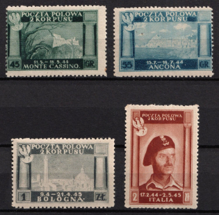 1945 Barletta - Trani, Polish II Corps in Italy, Poland, DP Camp, Displaced Persons Camp (Full Set)