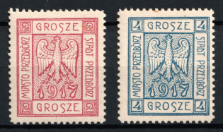 1917 Przedborz, Poland, World War I Local Provisional Issue (Full Set)
