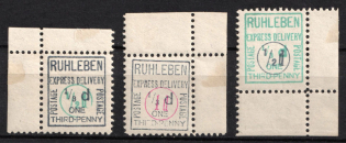1915 Berlin, Ruhleben - Germany Local Post, Private City Mail, Express Delivery, DP Camp, Displaced Persons Camp (Corner Margins, Signed)