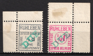 1915 Berlin, Ruhleben - Germany Local Post, Private City Mail, Express Delivery, DP Camp, Displaced Persons Camp (Corner Margins, Signed)