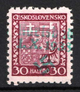 1938 30h Occupation of Karlsbad, Sudetenland, Germany (Signed)