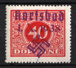 1938 40h Occupation of Karlsbad, Sudetenland, Germany (Signed)