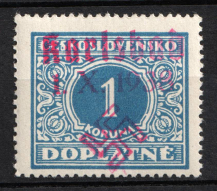 1938 50h Occupation of Karlsbad, Sudetenland, Germany (Signed)