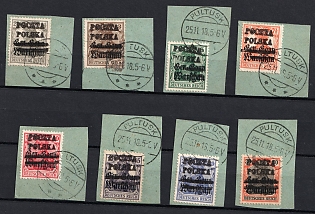 1918 Pultusk Local Issue, Poland (On piece, PULTUSK Postmark)