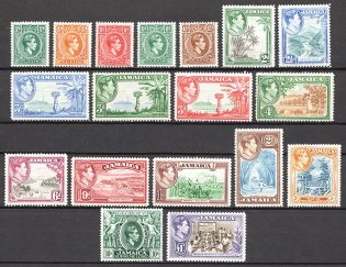 1938-52 Jamaica British Empire CV 155 GBP (Full Set)