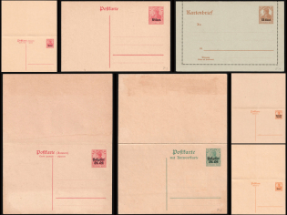 1916-18 Western Lands, Eastern Lands, German Occupation, Germany, Different Postal Stationery Postcards (Mint)