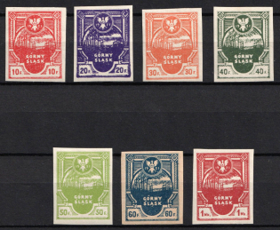 1921 Joining of Eastern Upper Silesia, Insurgent Edition, Germany (Imperforate, Full Set)