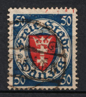 1924 50Pf Danzig Gdansk, Germany (Used)