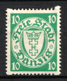 1932 10Pf Danzig Gdansk, Germany