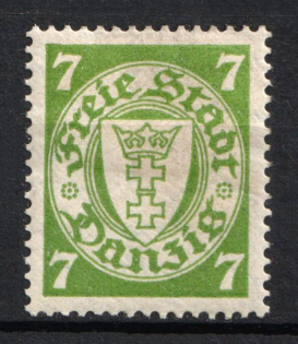 1933 7Pf Danzig Gdansk, Germany