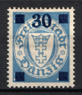 1934 30 auf 35Pf Danzig Gdansk, Germany