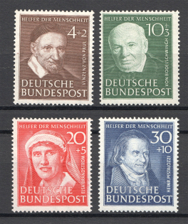 1951 Germany Federal Republic (CV $200, Full Set, MNH)