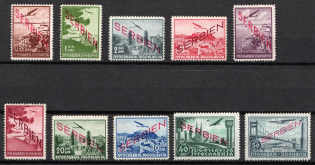 1941 Serbia, German Occupation, Germany, Airmail (Full Set)