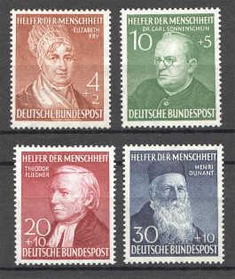 1952 Germany Federal Republic (CV $170, Full Set, MNH)