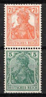 1919 Weimar Republic, Germany, Se-tenant, Zusammendrucke (MNH)